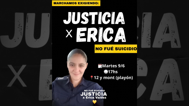 Marcha en Berisso para exigir justicia por la muerte de Érica Valdez