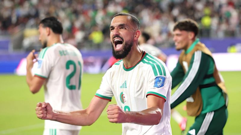 Argelia reaccionó a tiempo y venció a Jordania