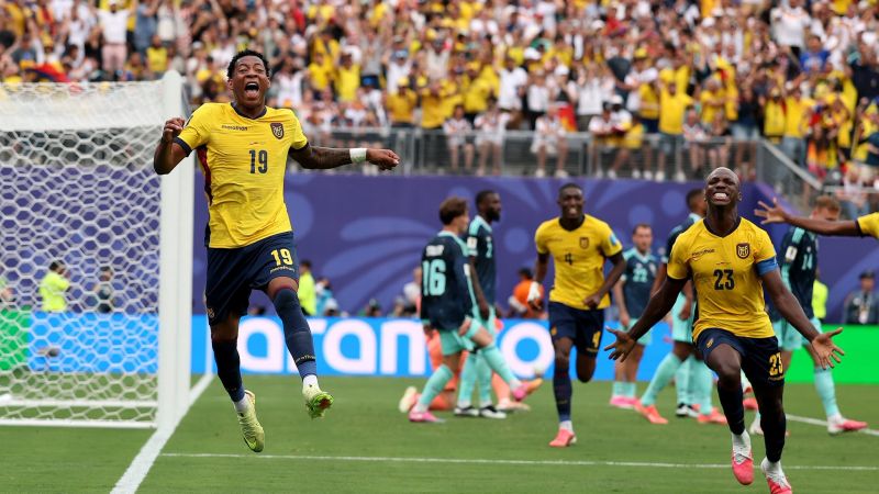 Ecuador dio el golpe ante Alemania y avanzó a los 16avos de final