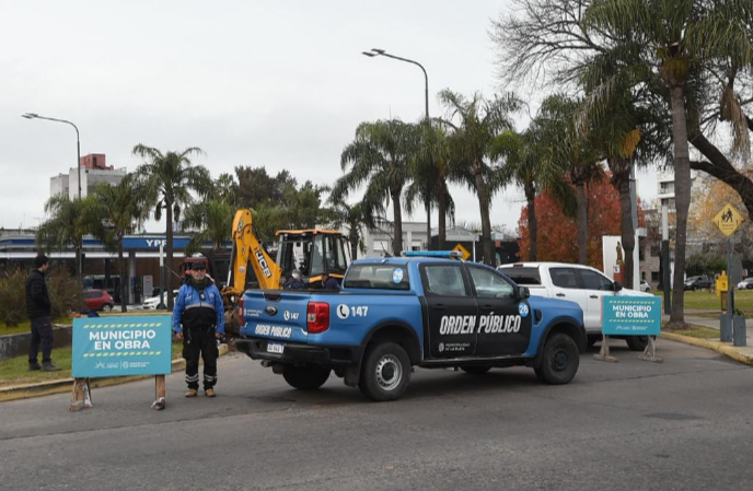 Reparan la calzada en 7 y 32 y piden circular con precaución