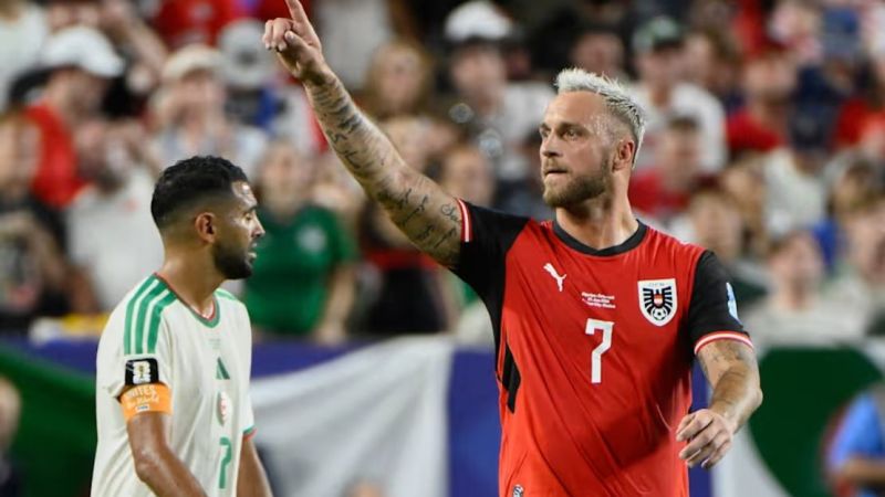 Austria lo empató en el final ante Argelia y enfrentará a España en la próxima ronda