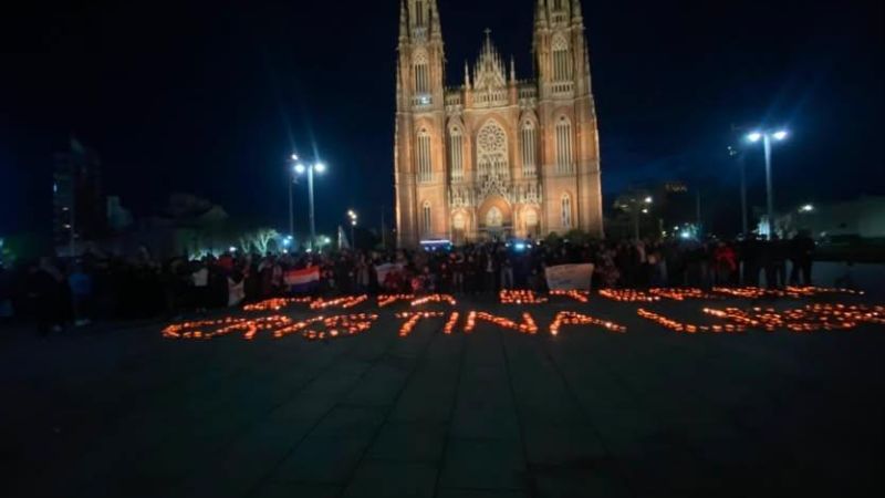 El Kirchnerismo recordó a Evita con un acto que incluyó un pedido por la libertad de Cristina