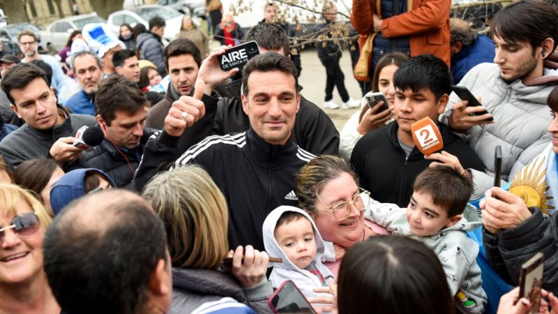 Scalonimanía: furor por Scaloni en Pujato