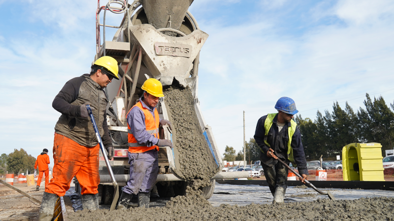 Avanzan las obras de duplicación de la Ruta 215