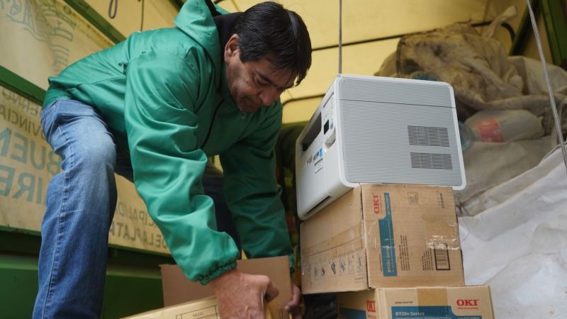 La Plata recicló más de 700 kilos de cartuchos y tóners para reducir el impacto ambiental