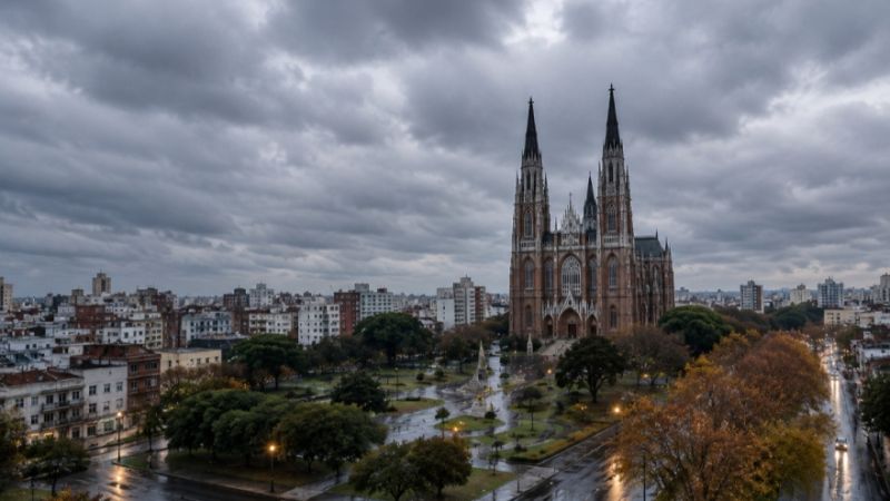 Lunes frío y gris en La Plata: cómo estará el tiempo durante toda la jornada