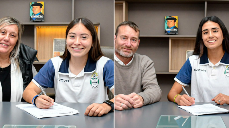 Gimnasia aseguró la continuidad de Abril Coronel y Dahiana Cantero hasta 2027