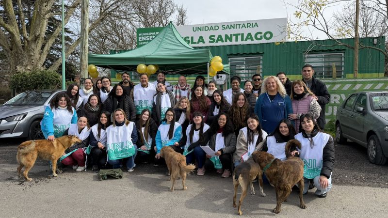 La Facultad de Medicina de la UNLP realizó un relevamiento de salud en Isla Santiago