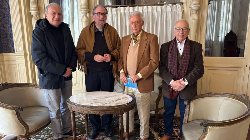 Osvaldo Cornide visitó La Plata: mantuvo un encuentro con el arzobispo Carrara y empresarios