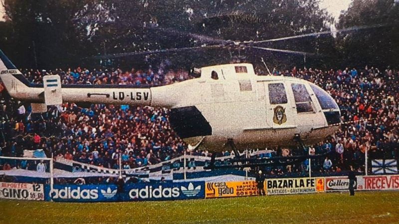 A 40 años del clásico del helicóptero: la insólita historia que marcó un Gimnasia-Estudiantes