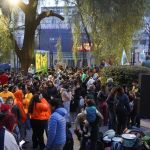 Banderazo frente al Rectorado: la comunidad de la UNLP volvió a reclamar contra el ajuste