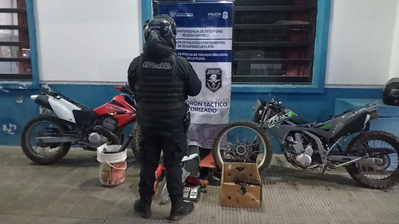 Cayó una banda que robaba motos en La Plata para venderlas en Quilmes
