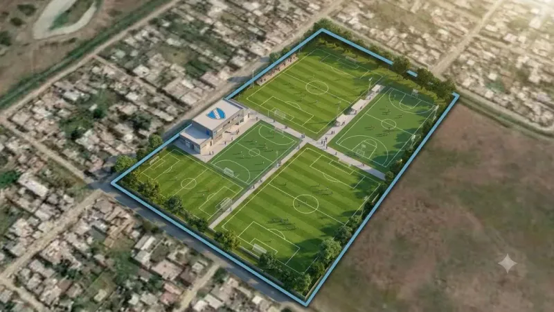 Villa San Carlos anunció la construcción de un nuevo campo de deportes en Berisso
