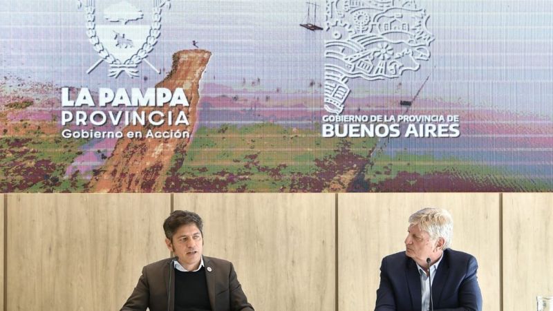 Kicillof firmó un acuerdo con La Pampa para prevenir los efectos de El Niño