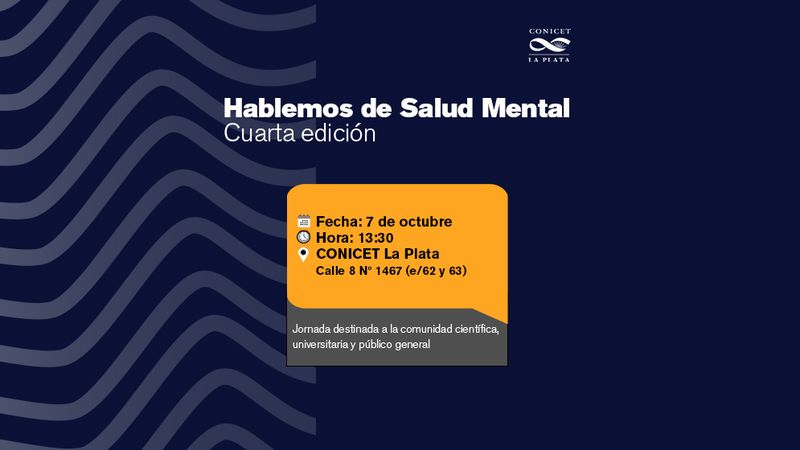 El CONICET realizará una nueva jornada para hablar de salud mental en la ciudad