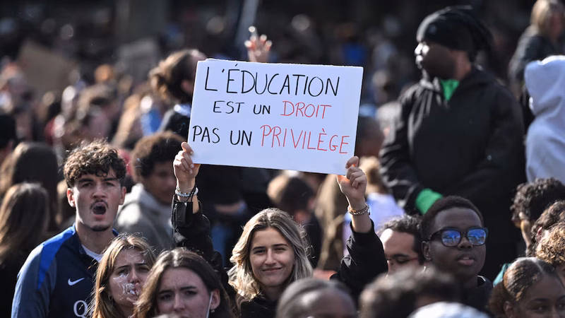 Crisis educativa en Francia: denuncian falta de docentes, salarios deteriorados y escuelas en mal estado