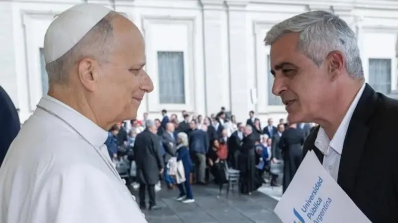 El CIN llevó al papa León XIV su reclamo contra el Gobierno por el financiamiento universitario