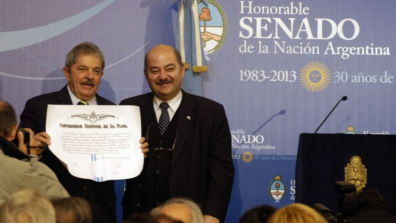 El día que Lula fue distinguido por la Universidad Nacional de La Plata